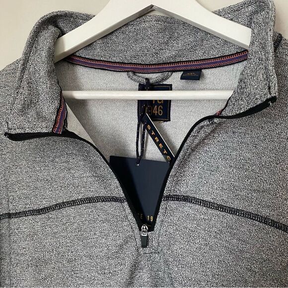 Vintage 1946 Quarter Zip Gray Casual Long Sleeve Comfy Neutral - Picture 2 of 9